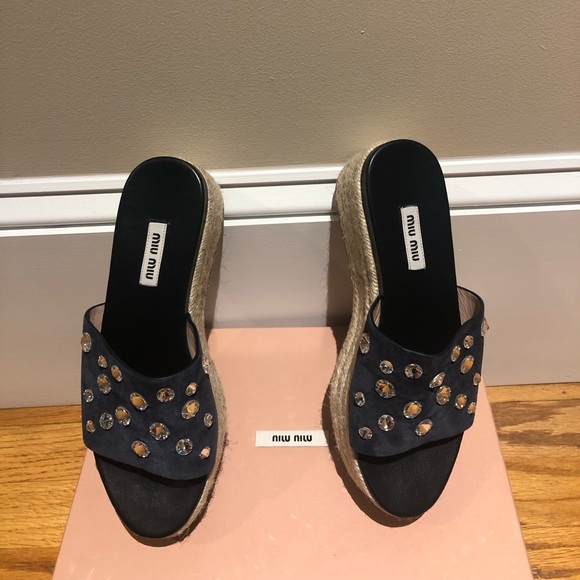 Miu miu espadrille slides. - Picture 6 of 6